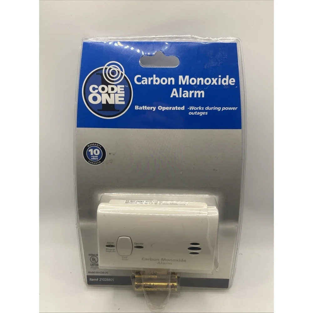 Kidde Battery Operated Carbon Monoxide Life Saving Alarm - White - NEW